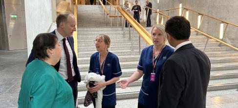 Nurses launch first strike action in NHS Scotland for years