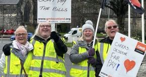 Striking care workers in Renfrewshire celebrate 'momentous' fair pay award