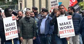 Uber drivers rally for fair pay and more protection