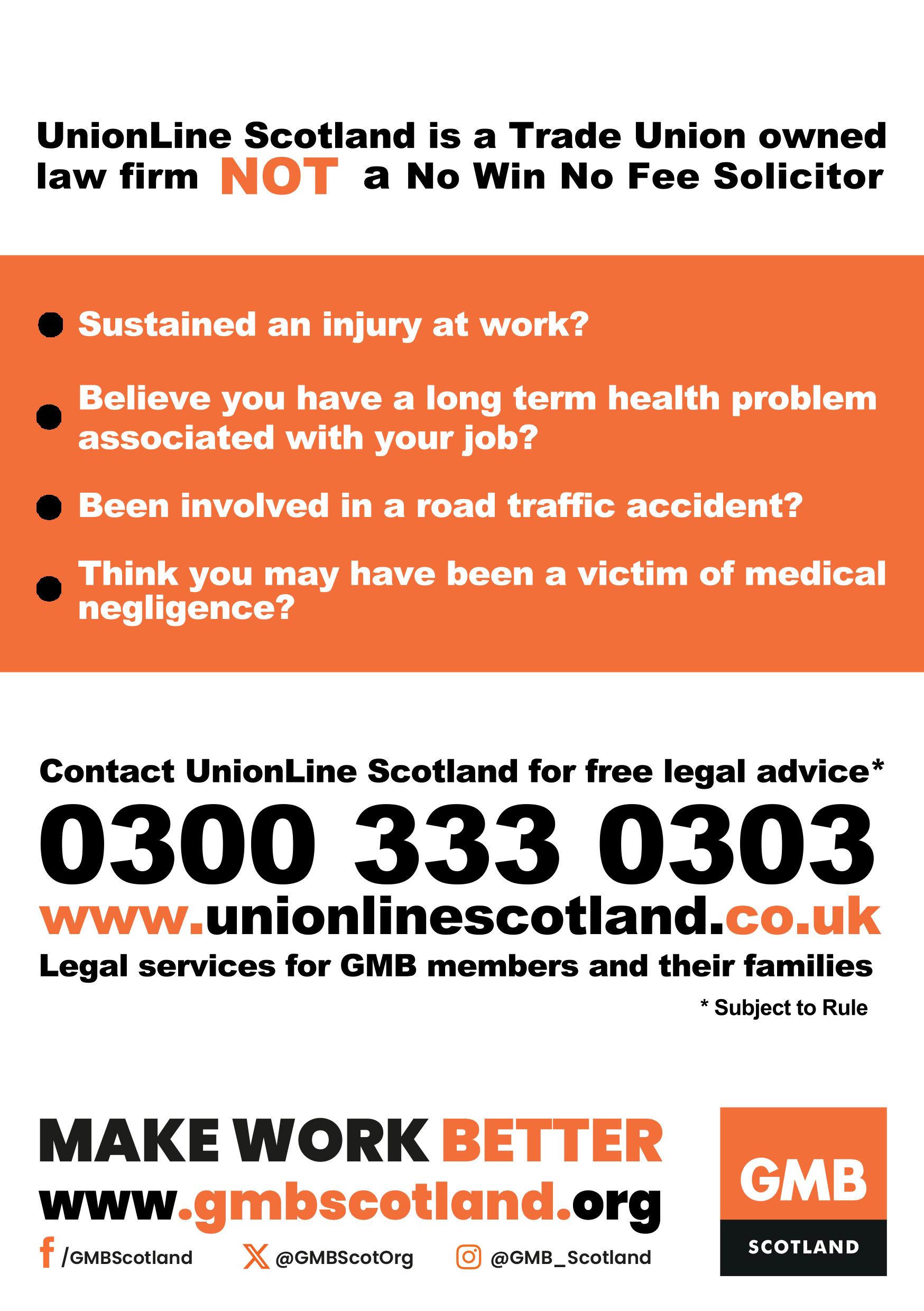 UnionLine Scotland Flyer Back